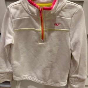 Vineyard Vines Kids White and Pink Sweatshirt